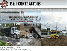Tablet Screenshot of ekcontractors.com